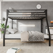 Load image into Gallery viewer, Twin Over Full Metal Bunk Bed With Removable Ladder