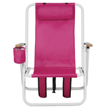 Load image into Gallery viewer, Deluxe Lightweight Foldable Reclining Portable Beach Lounge Chair