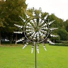 Load image into Gallery viewer, 3D Metal Windmill Kinetic Wind Garden Sculpture