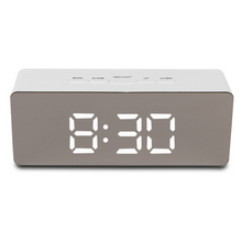 Load image into Gallery viewer, Compact High Tech Mirror LED Display Tabletop Digital Alarm Clock