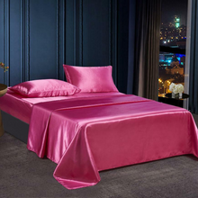 Load image into Gallery viewer, Premium Silky Feel Cooling Luxury Satin Bed Sheets Set