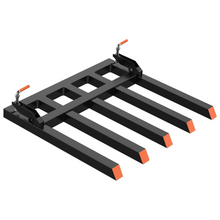 Load image into Gallery viewer, Heavy Duty Skid Steer Loader Fork Attachment