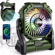 Load image into Gallery viewer, Compact Portable Camping Water Misting Cooling Fan