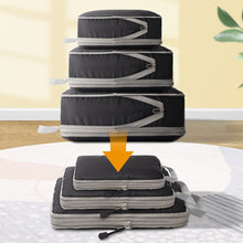 Load image into Gallery viewer, Set of 3 Compression Packing Cube Travel Luggage Organizer Bags