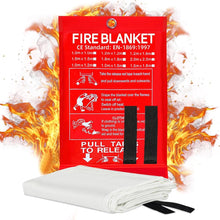 Load image into Gallery viewer, Fire Blanket 2-Pack Emergency Flame Retardant Safety Cover