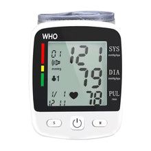 Load image into Gallery viewer, Rechargeable Digital Wrist Blood Pressure Monitor Cuff