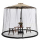 Outdoor Black Mesh Mosquito Net for Patio Umbrella