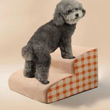Load image into Gallery viewer, Memory Foam Small Dog Stairs Steps for Bed or Sofa