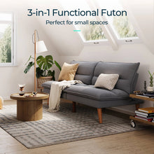 Load image into Gallery viewer, Convertible Futon Sofa Bed