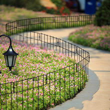 Load image into Gallery viewer, Heavy Duty Outdoor Garden Mounted Metal Dog Barrier Fence