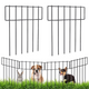 Heavy Duty Outdoor Garden Mounted Metal Dog Barrier Fence