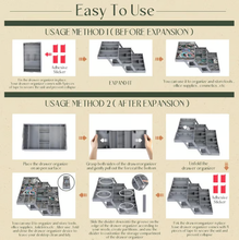 Load image into Gallery viewer, Desk Drawer Organizer For Office Makeup Jewelry