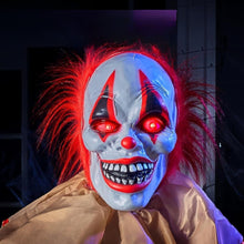 Load image into Gallery viewer, 60" Scary Clown Posable Halloween Horror Animatronics Decoration
