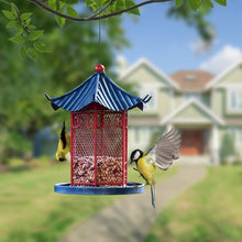Load image into Gallery viewer, Decorative Metal Squirrel Proof Bird Feeder Station