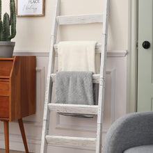 Load image into Gallery viewer, Wooden Freestanding Quilt Rack Blanket Holder for Living Room