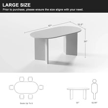 Load image into Gallery viewer, Oval Dining Table for 6
