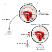 Load image into Gallery viewer, LED Vanity Bathroom 10x Magnifying Makeup Travel Mirror With Light