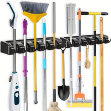 Load image into Gallery viewer, Wall Mounted Broom Holder and Mop Organizer