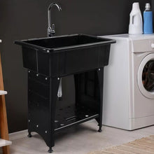 Load image into Gallery viewer, Freestanding Laundry Room Utility Sink Wash Basin