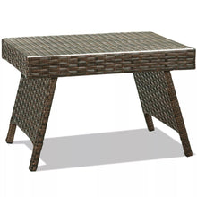 Load image into Gallery viewer, Weatherproof Indoor/Outdoor Rattan Wicker Side Table