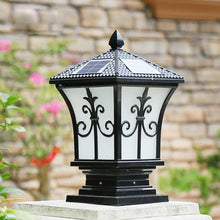 Load image into Gallery viewer, Solar Outdoor Pillar Post LED Light for Garden and Driveway