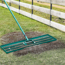 Load image into Gallery viewer, Lawn Leveling Rake Ultra Wide Yard Dirt Leveler