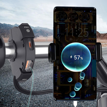 Load image into Gallery viewer, Universal Motorcycle Fast Phone Charger with Handlebar Mount