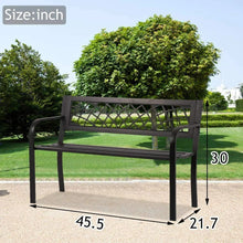 Load image into Gallery viewer, Garden Bench With Armrest For Park Yard Deck Entryway