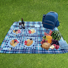 Load image into Gallery viewer, Picnic Basket Backpack Portable Set for 4