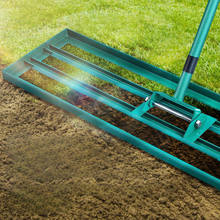 Load image into Gallery viewer, Lawn Leveling Rake Ultra Wide Yard Dirt Leveler
