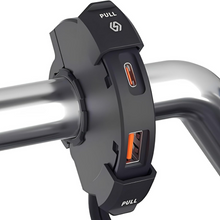Load image into Gallery viewer, Universal Motorcycle Fast Phone Charger with Handlebar Mount