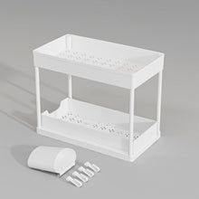 Load image into Gallery viewer, 2 Tier Pull Out Cabinet Organizer Sliding Storage Rack