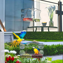 Load image into Gallery viewer, Transparent Acrylic Window Hummingbird Bird Feeder