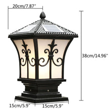 Load image into Gallery viewer, Solar Outdoor Pillar Post LED Light for Garden and Driveway