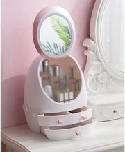 Load image into Gallery viewer, Portable Vanity LED Mirror Cosmetic Makeup Serum Organizer Caddy