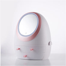 Load image into Gallery viewer, Portable Vanity LED Mirror Cosmetic Makeup Serum Organizer Caddy