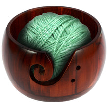 Load image into Gallery viewer, Wooden Crafting Crochet Yarn Bowl