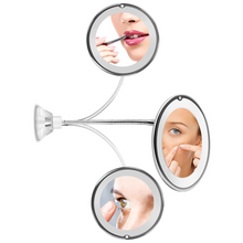 Load image into Gallery viewer, LED Vanity Bathroom 10x Magnifying Makeup Travel Mirror With Light