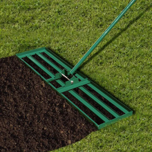 Load image into Gallery viewer, Lawn Leveling Rake Ultra Wide Yard Dirt Leveler