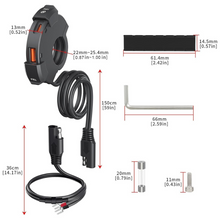 Load image into Gallery viewer, Universal Motorcycle Fast Phone Charger with Handlebar Mount