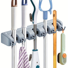 Load image into Gallery viewer, Wall Mounted Broom Holder and Mop Organizer