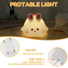 Load image into Gallery viewer, Kids Cute Touch Bunny Night Light
