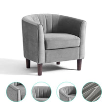 Load image into Gallery viewer, Accent Chair with Ottoman