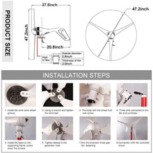 Load image into Gallery viewer, 8 Blades Wind Turbine Generator for Home
