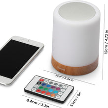 Load image into Gallery viewer, LED Touch Sensor Bedside Table Lamp With Remote