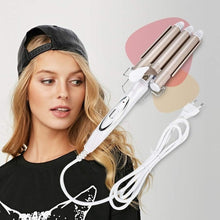 Load image into Gallery viewer, Prime Beauty Triple Barrel Hair Waver Curler Iron Wand