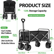 Load image into Gallery viewer, Portable Foldable Wagon Cart