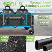 Load image into Gallery viewer, Heavy Duty Portable Foldable Wagon Cart