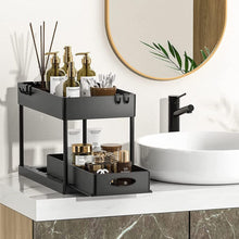 Load image into Gallery viewer, 2 Tier Pull Out Cabinet Organizer Sliding Storage Rack