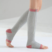 Load image into Gallery viewer, Zippered Calf Compression Stocking Socks for Women